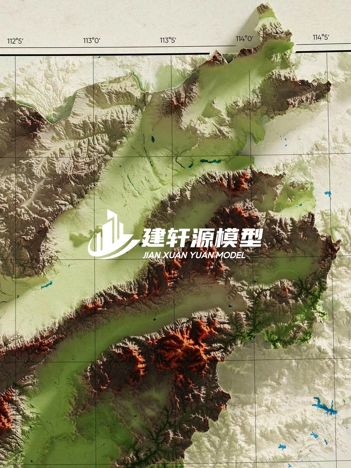 阳西地形模型制作